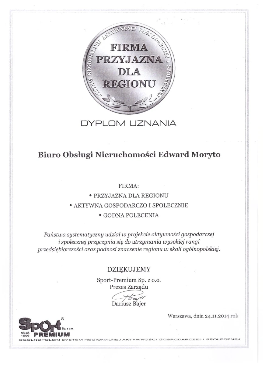 certyfikat